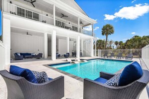 A heated pool - 5960 Sunset Beach: 4BR Beachfront Home w/ Pool! (Fort Myers Beach)