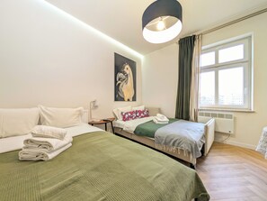 1 غرفة نوم ومكواة/لوح كي وواي فاي وملاءات أسرّة