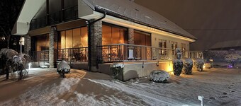 Luxury forest villa near Varaždin with pool, sauna, playground and privacy.