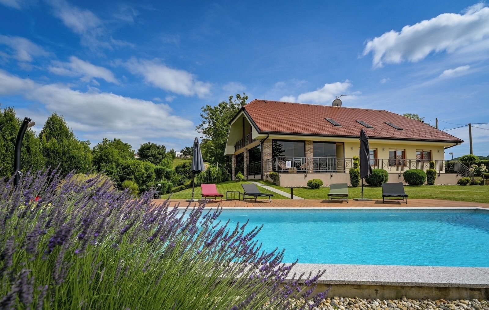 A heated pool