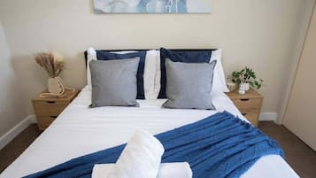 3 bedrooms, iron/ironing board, travel cot, WiFi