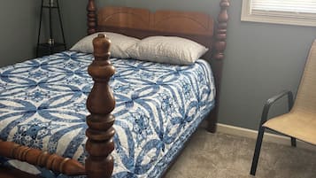 4 slaapkamers, een strijkplank/strijkijzer, wifi, beddengoed