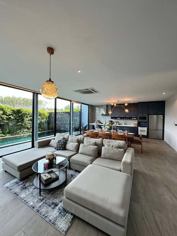 Villa, 3 Bedrooms, Smoking, Private Pool | Living area - Bangtao Family Villa With Pool (Choeng Thale)