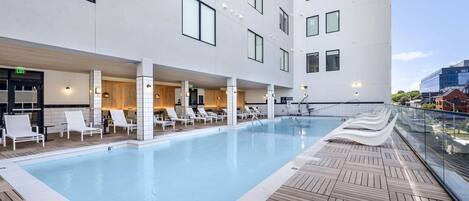 Una piscina climatizada