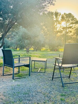 Overnattingsstedets uteområder