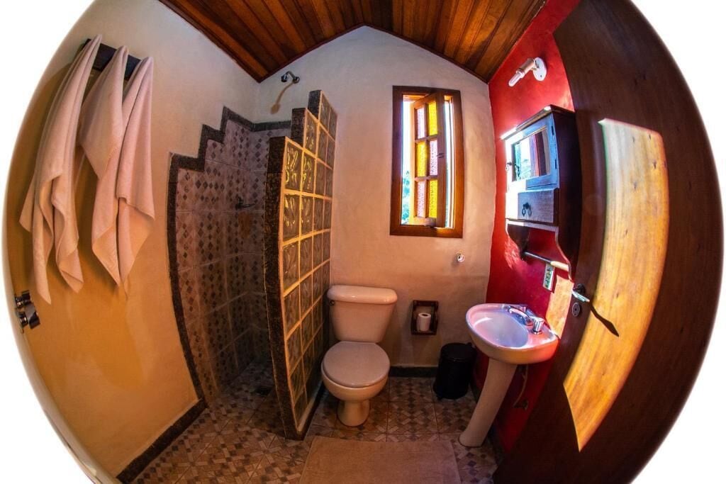 Habitación doble superior, 1 cama matrimonial, baño privado | Baño