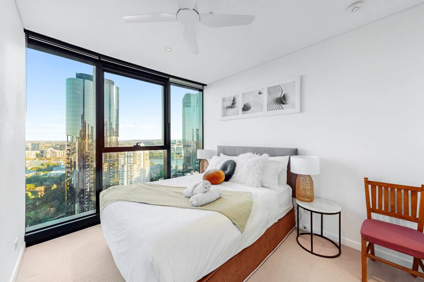 Desk, iron/ironing board, travel crib, WiFi