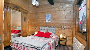 1 bedroom, iron/ironing board, travel crib