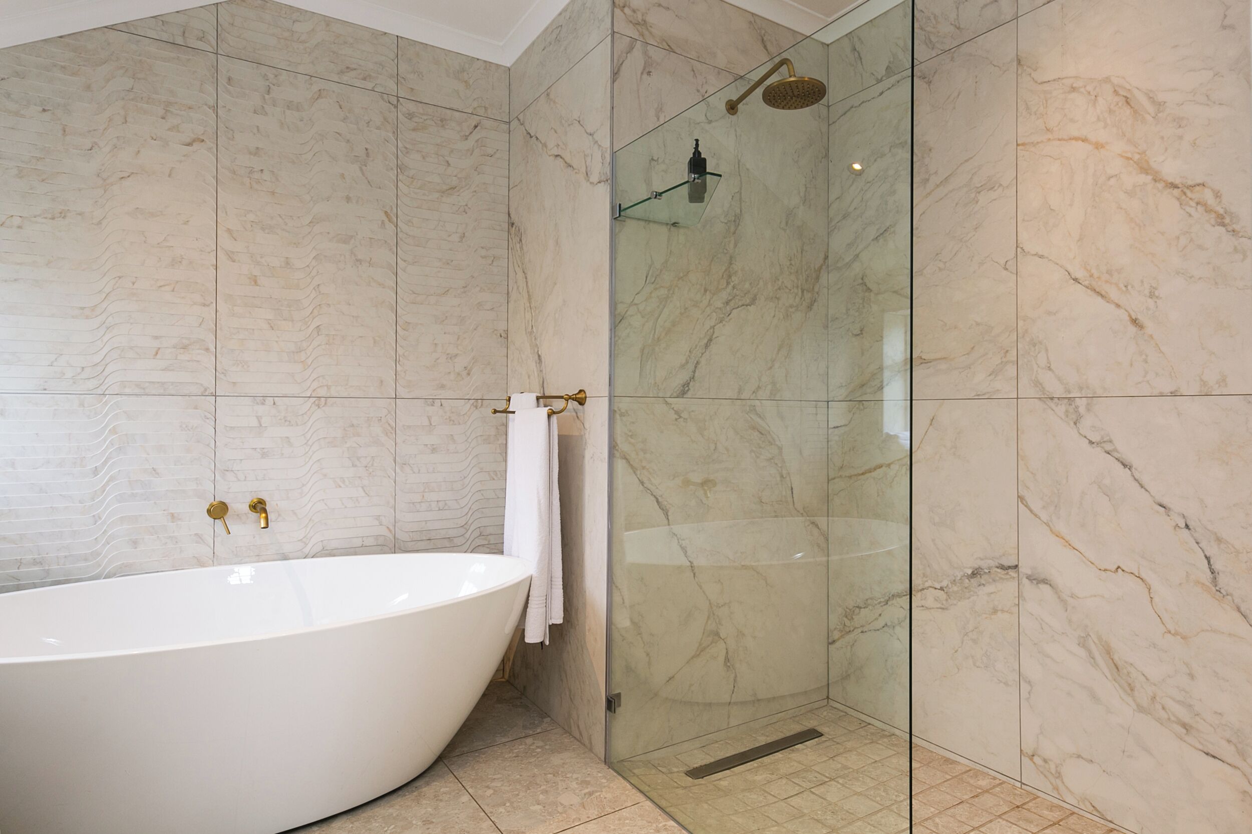 Appartement Standard, 2 chambres, non-fumeur, vue partielle sur l'océan | Salle de bain