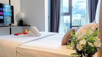 In-room safe, blackout curtains, iron/ironing board, free WiFi