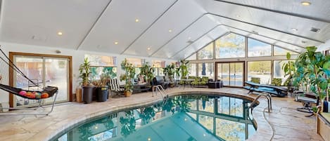 Indoor pool, a heated pool