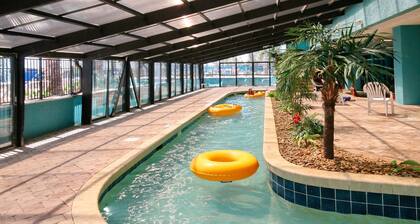 9th floor studio with private balcony, pools, direct beach access & golf nearby