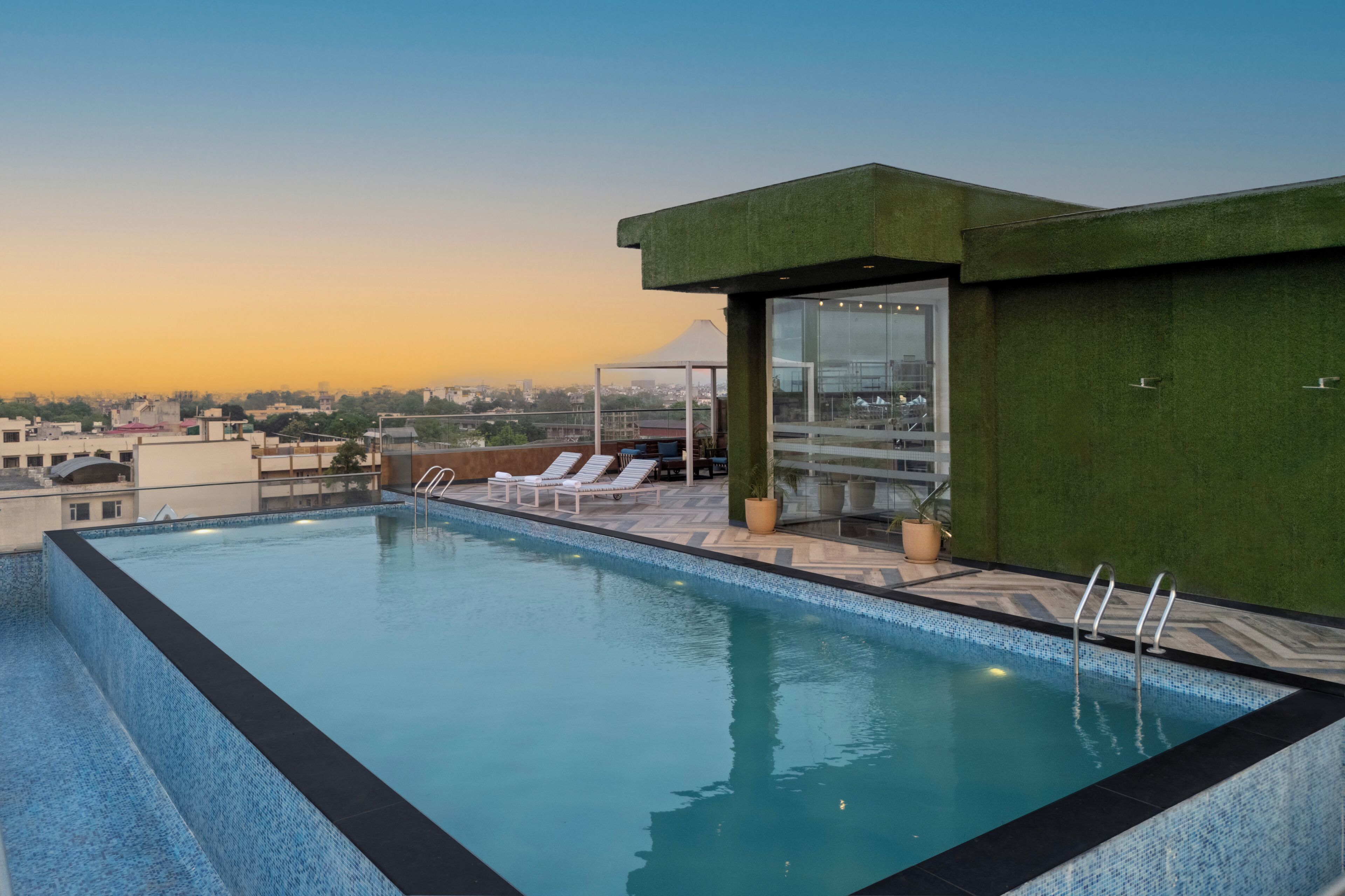 Piscina en la azotea