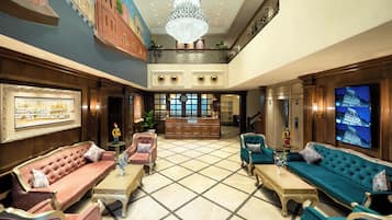 Sittområde i lobbyn