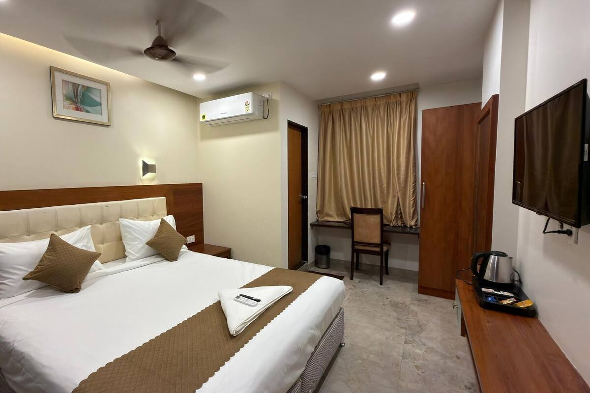 Habitación Deluxe doble | Ropa de cama de alta calidad, wifi gratis, ropa de cama