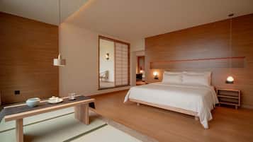 Familiesuite, fjellutsikt | Skrivebord, wi-fi (inkludert) og sengetøy