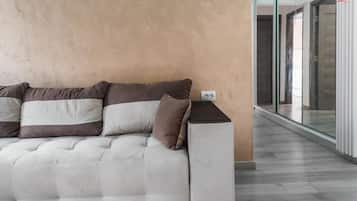 Leilighet – deluxe, byutsikt | Oppholdsområde