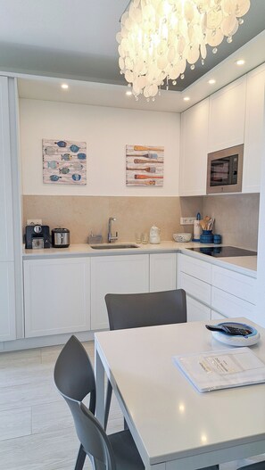 Fridge, microwave, oven, stovetop - Smeralda Apartment • Golfo Aranci, Sardinia (Golfo Aranci)