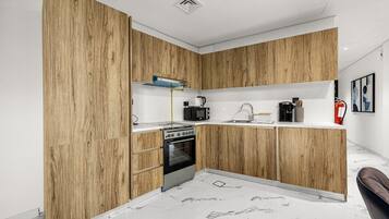 Leilighet, balkong | Eget kjøkken