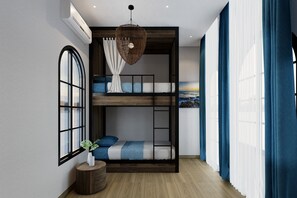 Eenvoudige kamer, 1 twee- of 2 eenpersoonsbedden, uitzicht op tuin | Gratis wifi