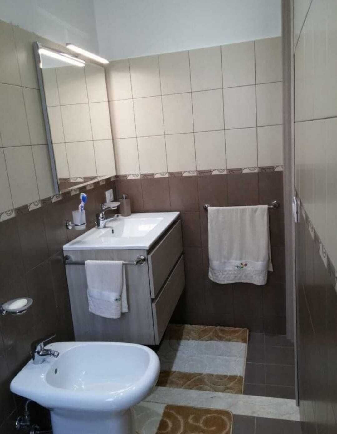 Dusche, Haartrockner, Bidet, Handtücher