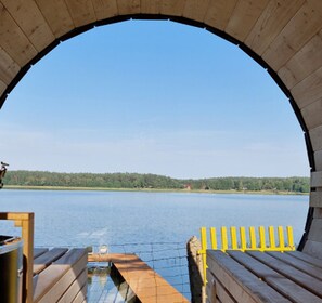 Sauna - Holiday Villa With Sauna, on the Shore of the Lake (gmina Osiek)