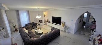 Luxury Design Apartment with fireplace Balcony & Spa Bathroom