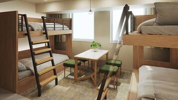 Rom – comfort, ikke-røyk (Compact Bunk) | Safe på rommet, strykejern/-brett, wi-fi (inkludert) og sengetøy