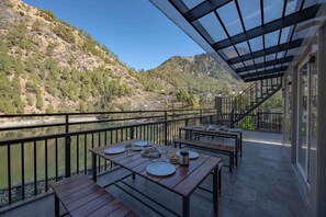 Outdoor dining - Alaya Stays Lakefront Escape 2BHK Suite (Nainital)