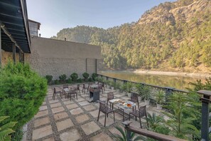 Outdoor dining - Alaya Stays Lakefront Escape 2BHK Suite (Nainital)