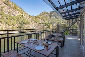 Outdoor dining - Alaya Stays Lakefront Escape 2BHK Suite (Nainital)