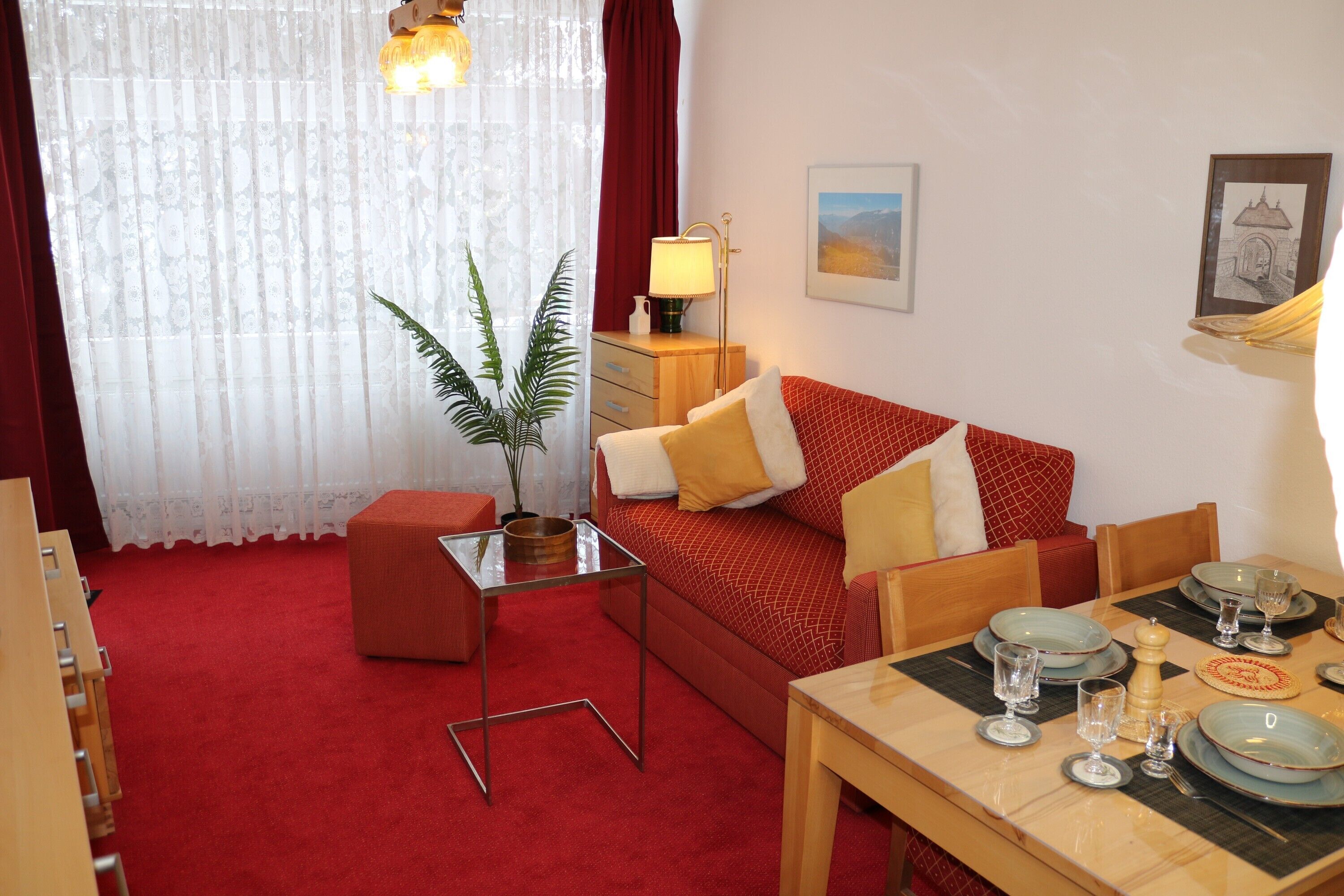 Télévision, table de tennis de table