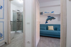 Dusche, Haartrockner, Bidet, Handtücher
