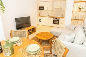Living area - Lances Sun | Modern apartment in front of Los Lances Beach ideal for 4 travelers (Tarifa)