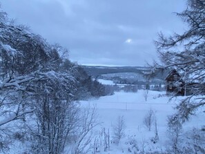 A snow-covered landscape with a house and trees. - 4 Star Holiday Home in Duved (Duved)