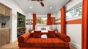 1 室のベッドルーム、WiFi、ベッドシーツ