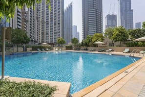 Pool - HAVN - 2 Bed in The Residences, Burj Khalifa View (Dubai)