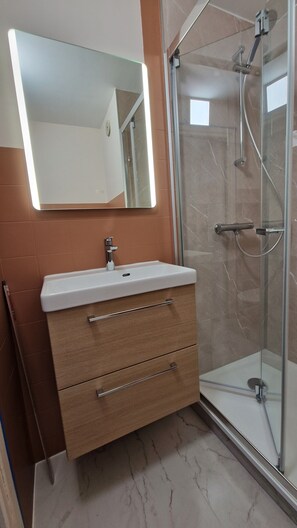 Shower, hair dryer, soap - Studio 2 pers Résidence Front de mer Le Touquet-Paris-Plage (Paris)