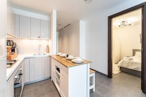 Private kitchen - HAVN - 2 Bedroom at The Crest, Dubai Skyline Views (Dubai)