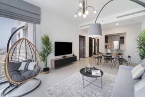 TV, stereo - HAVN - 1 Bedroom in Downtown, Burj Khalifa View (Dubai)
