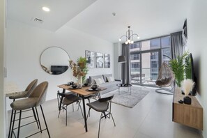 TV, stereo - HAVN - 1 Bedroom in Downtown, Burj Khalifa View (Dubai)
