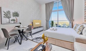 Luxury-Apartment, Balkon, Stadtblick