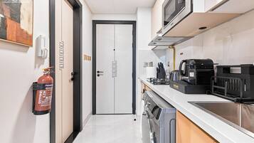 Luxury-Apartment, Balkon, Stadtblick | Eigene KĂŒche