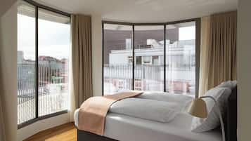 Three Bedroom Penthouse Suite | Individually decorated, individually furnished, desk, laptop workspace