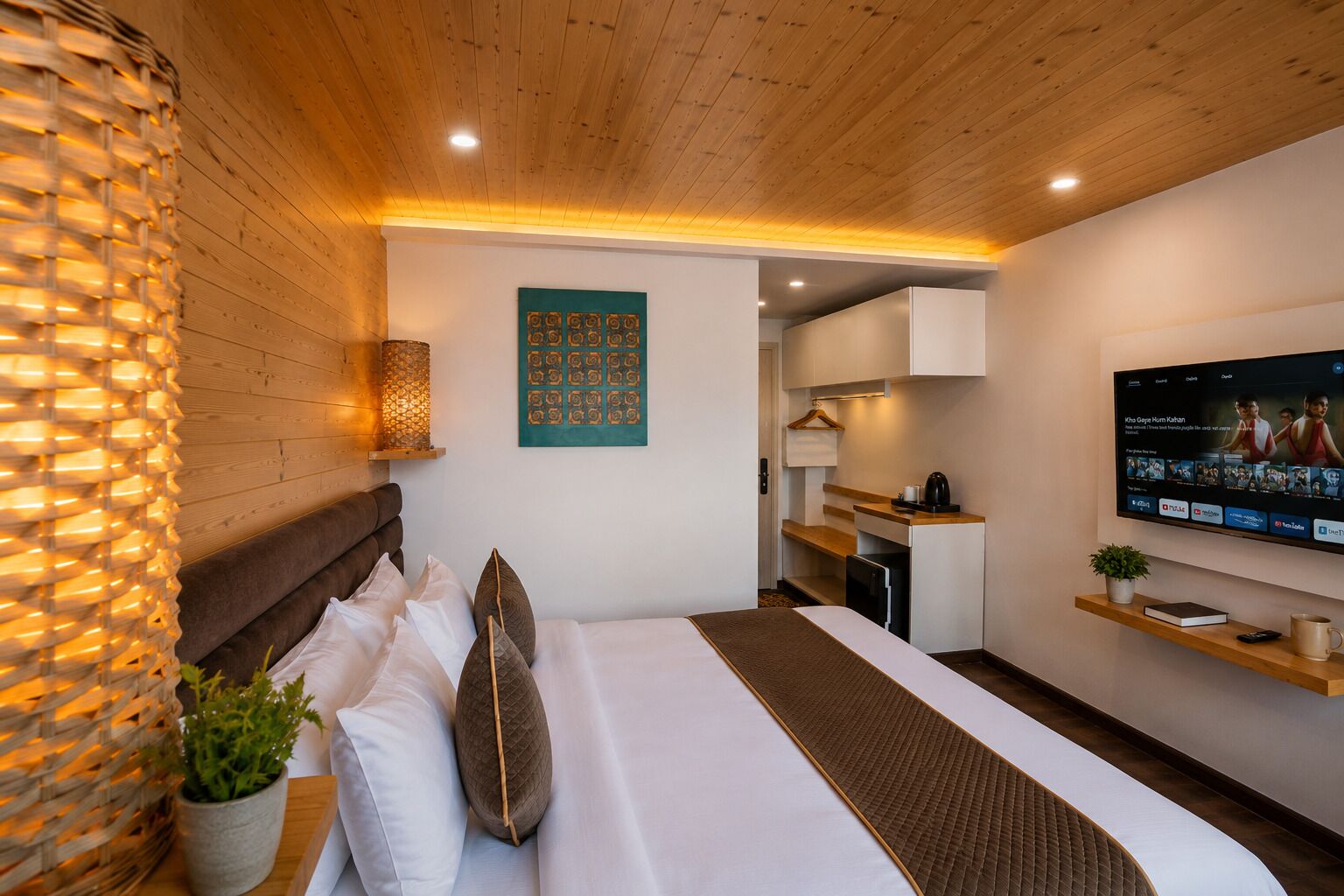 Premium Room, Mountain View | Egyptian cotton sheets, premium bedding, down duvets, memory-foam beds