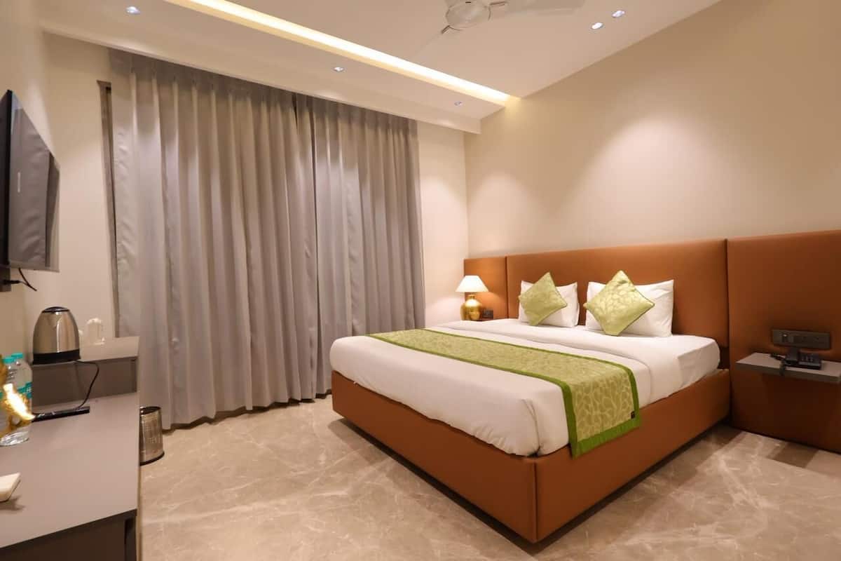 Deluxe-Zimmer, Stadtblick | Bettwäsche aus ägyptischer Baumwolle, hochwertige Bettwaren