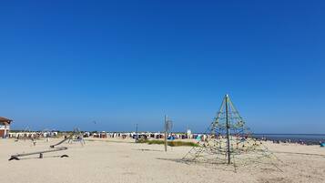 Vlak bij het strand