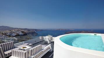 Luxury Villa, Sea View | Pool | Indoor pool, seasonal outdoor pool