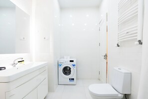 Bathroom - Tbilisi 1BR Apartment Near Fabrika (Tbilisi)
