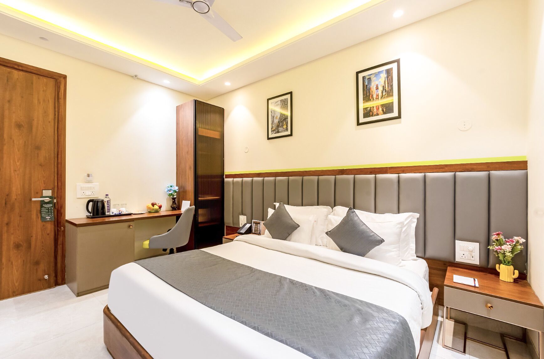 Habitación Deluxe doble | Ropa de cama de alta calidad, wifi gratis, ropa de cama